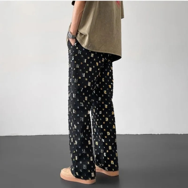 Zacchary® | Artistic Print Trousers