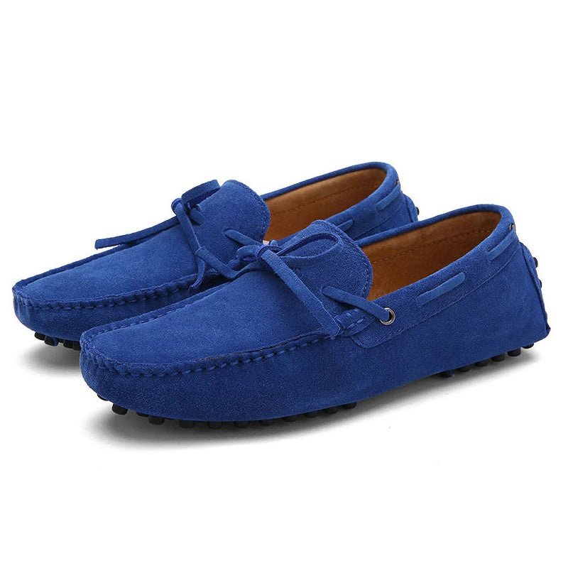Zadoc® | Royal Blue Suede Loafer With Lace