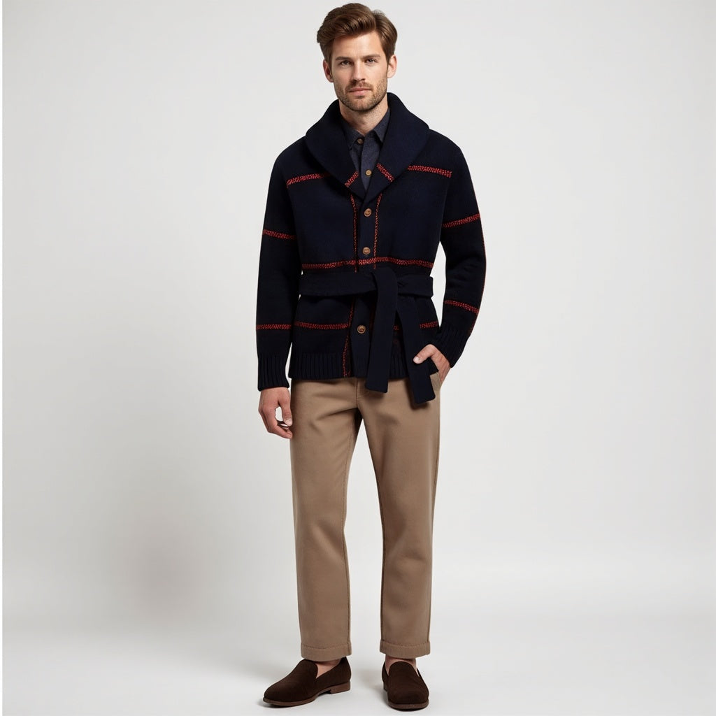 Ivo® | Luxury Knitted Sweater Coat With Belt