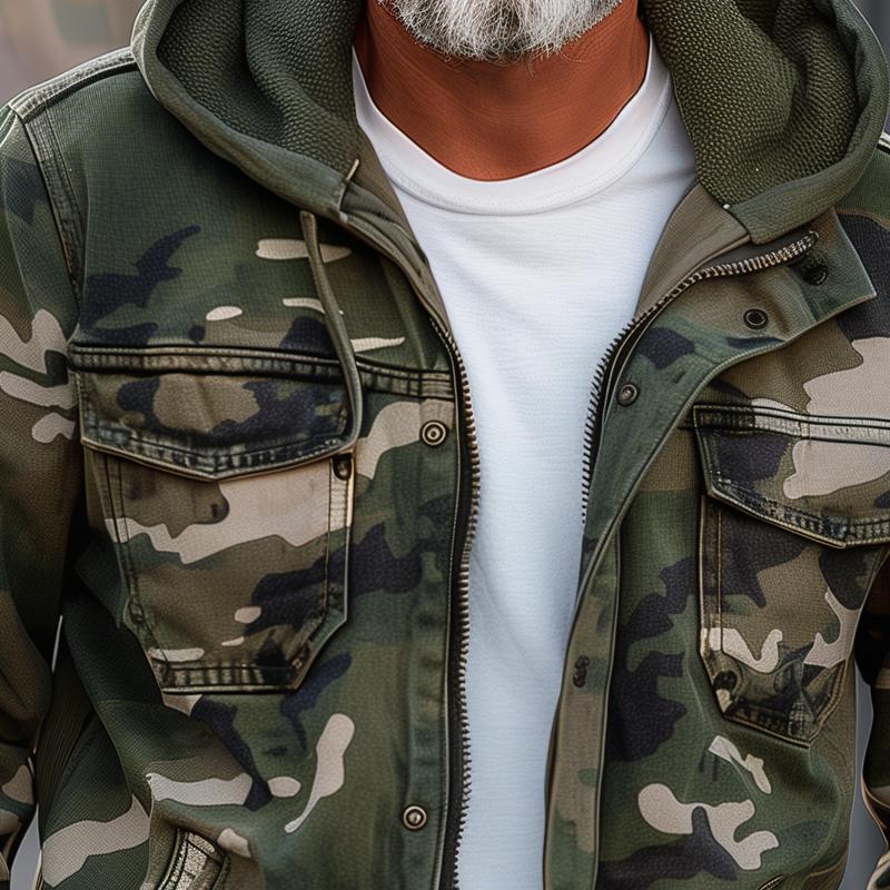 Asher® | Camouflage Cargo Jacket For Men