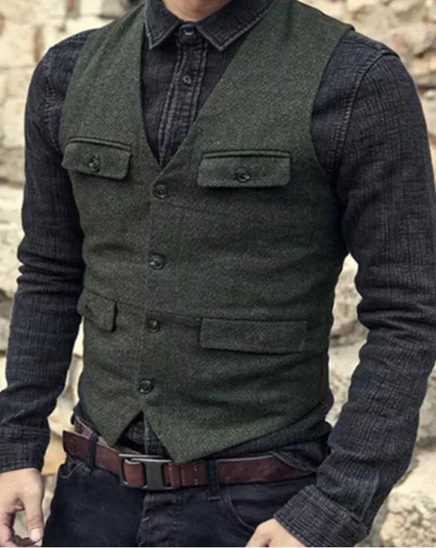 Vincent® | Olive Green Winter Cardigan, Effortless And Stylish