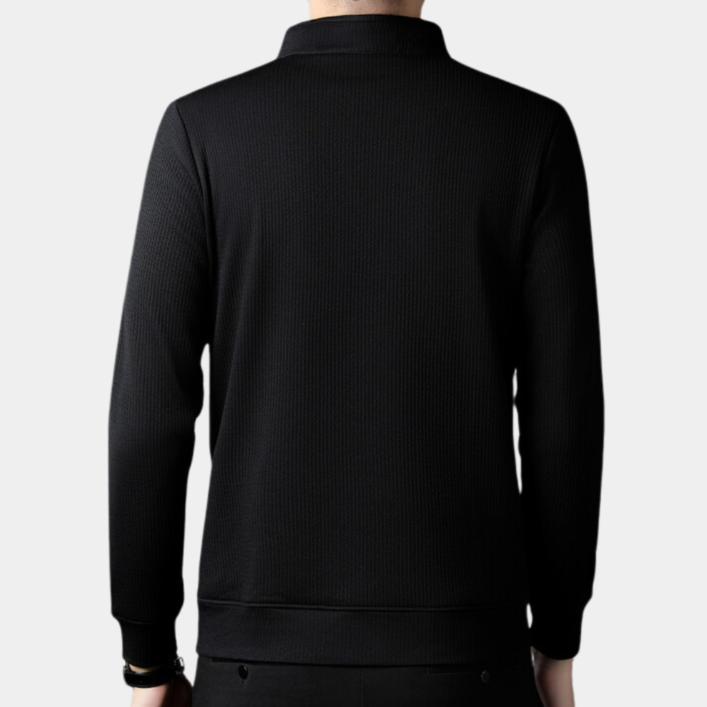Victoriano® | Elegant men's T-shirt with partial zip