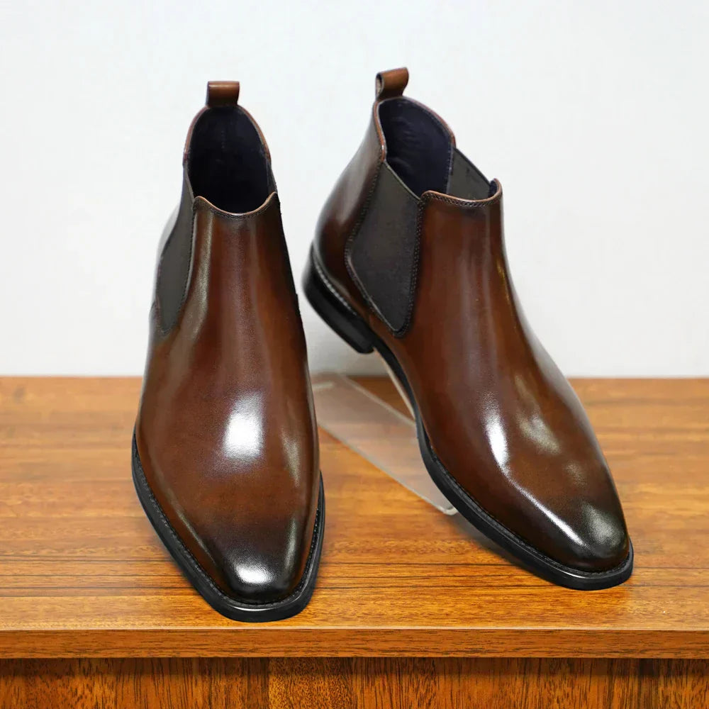 Vicente® | Refined Leather Chelsea Boots