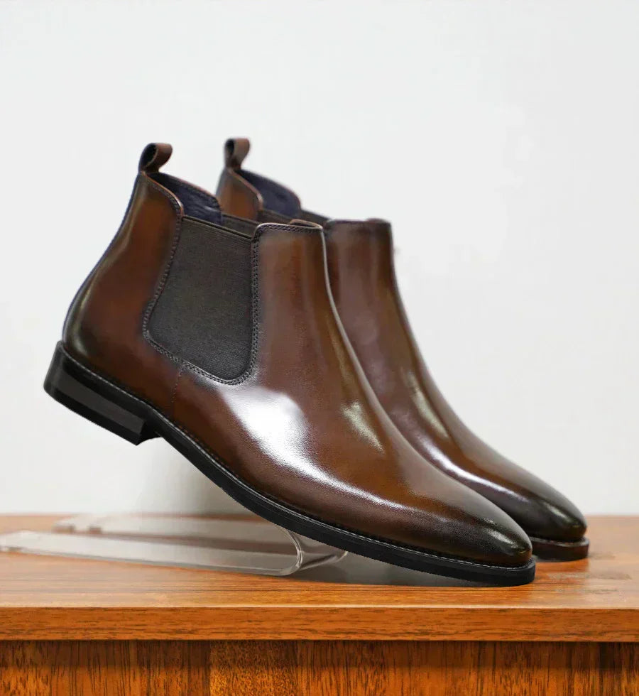 Vicente® | Refined Leather Chelsea Boots