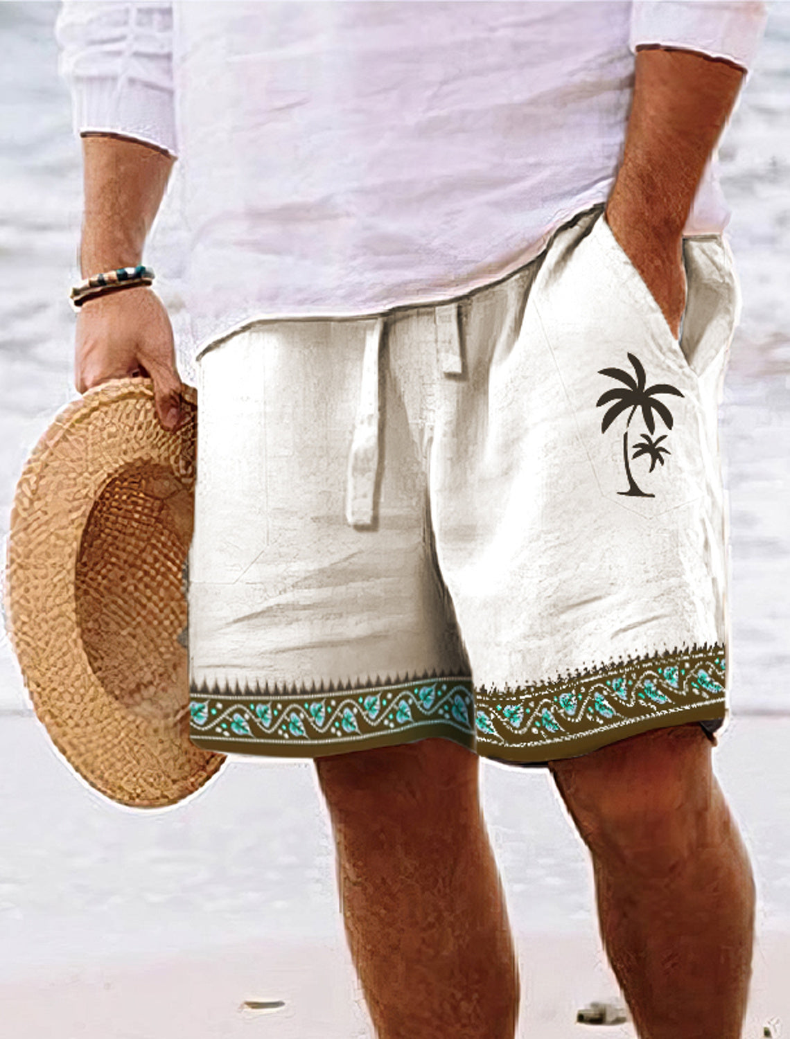 Wilder® | Summer Shorts For Men With Coconut Tree Design