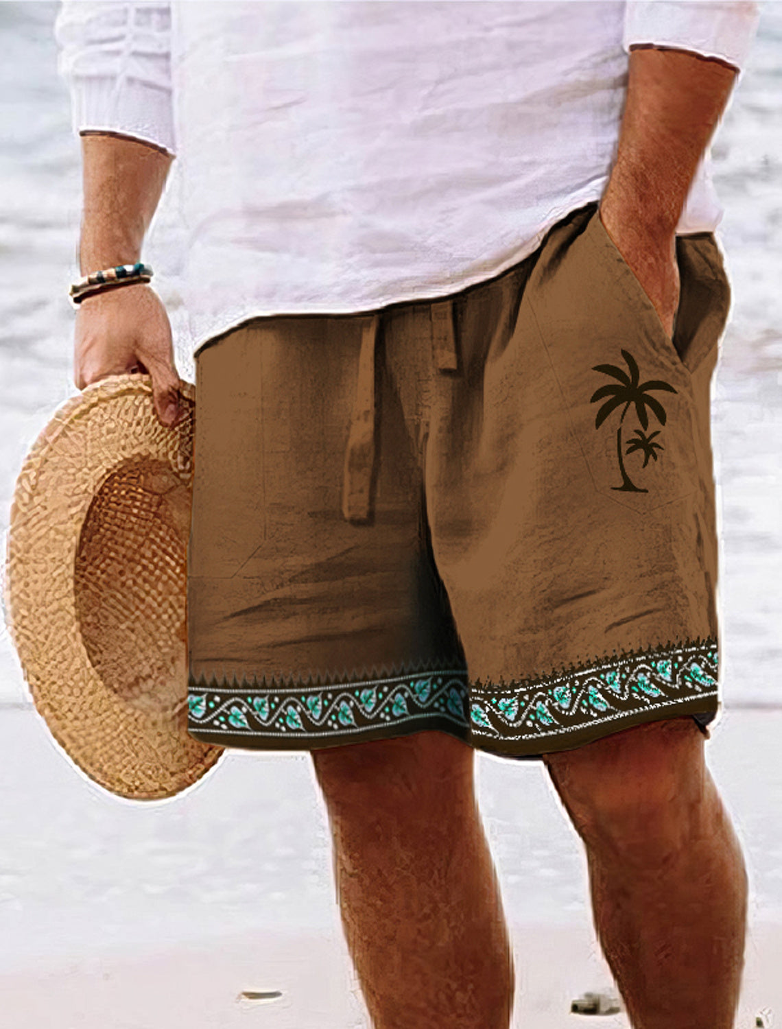 Wilder® | Summer Shorts For Men With Coconut Tree Design