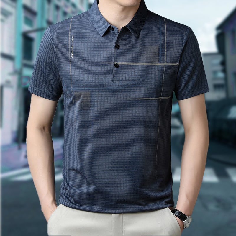 Alistair® | Loose, Cool And Breathable T-Shirt With Revere Collar For Men