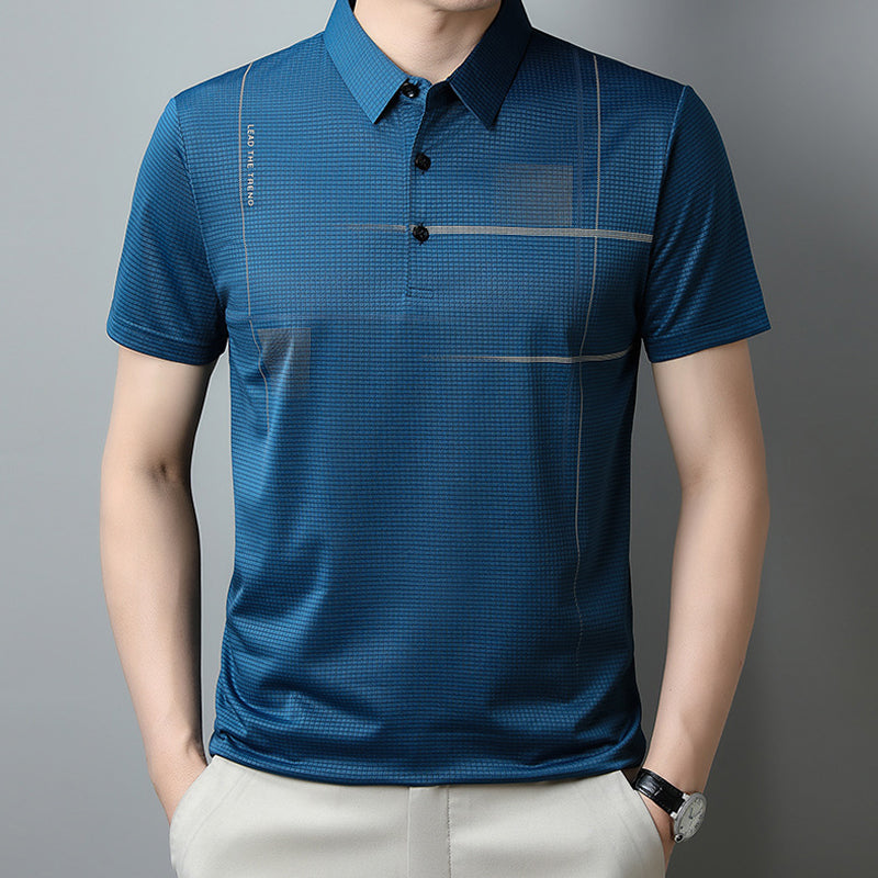 Alistair® | Loose, Cool And Breathable T-Shirt With Revere Collar For Men