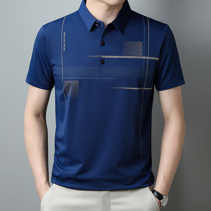 Alistair® | Loose, Cool And Breathable T-Shirt With Revere Collar For Men