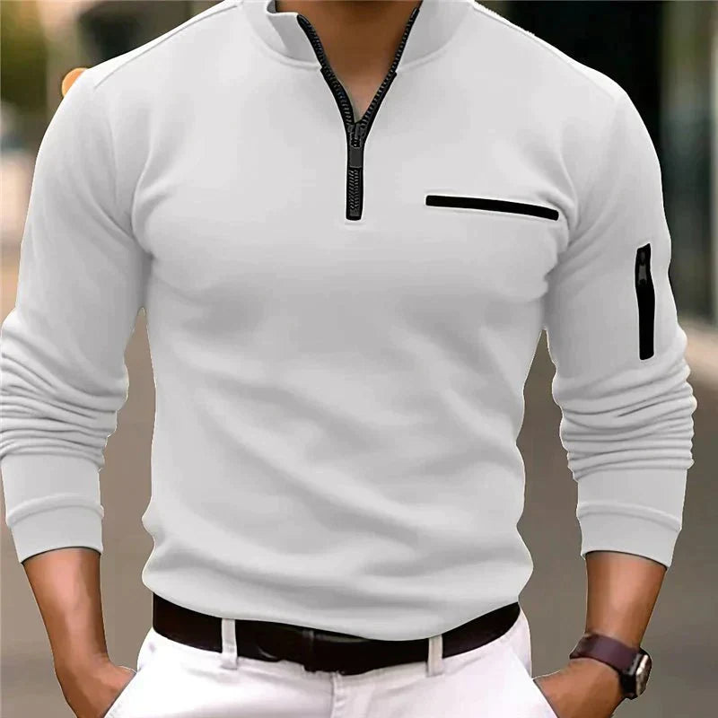 Demetrio® | Stylish Polo With Zipper