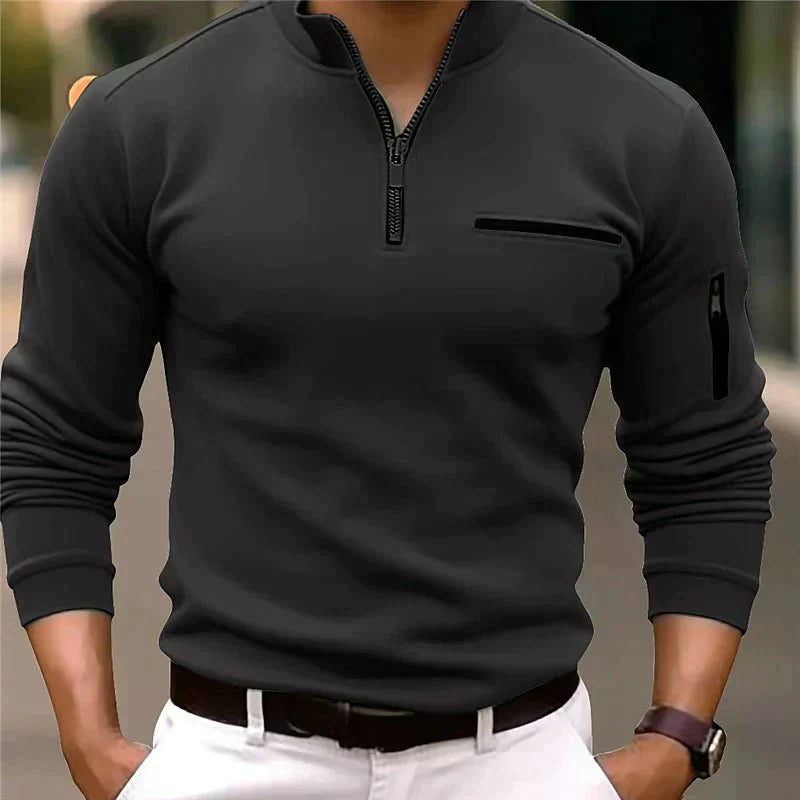 Demetrio® | Stylish Polo With Zipper