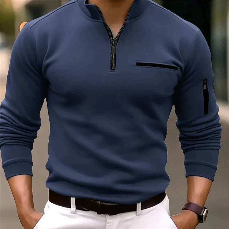 Demetrio® | Stylish Polo With Zipper