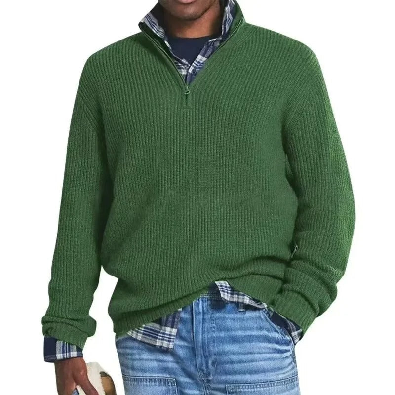Lee® | Knitted Men's Shirt With Zip Collar