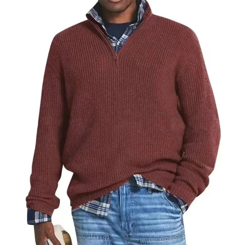 Lee® | Knitted Men's Shirt With Zip Collar
