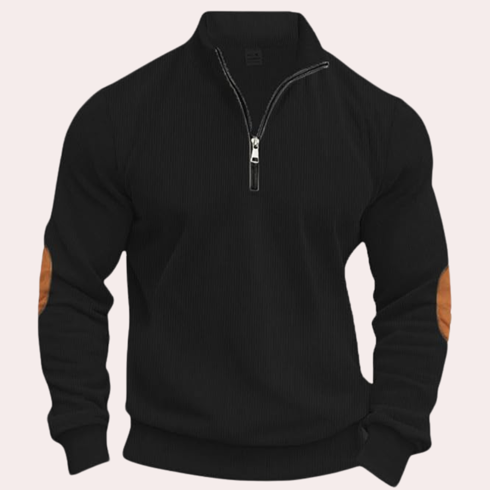 Servando® | Men's Zipper Corduroy Sweater