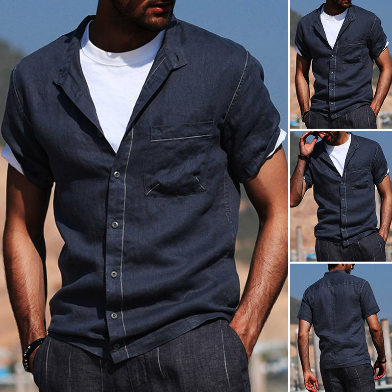 Jonah® | Cotton Blend Short Sleeve Shirt For Men