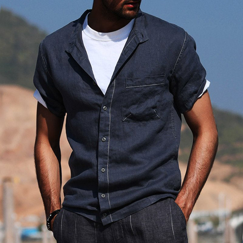 Jonah® | Cotton Blend Short Sleeve Shirt For Men