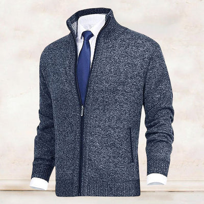 Jody® | Men'S Fashion Solid Color Stand-Up Collar Cardigan