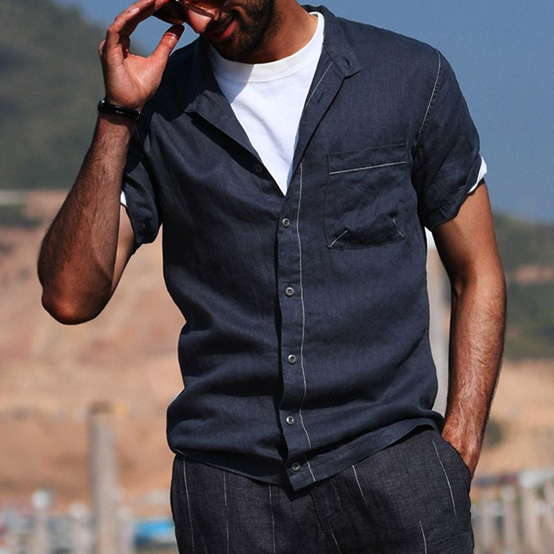 Jonah® | Cotton Blend Short Sleeve Shirt For Men