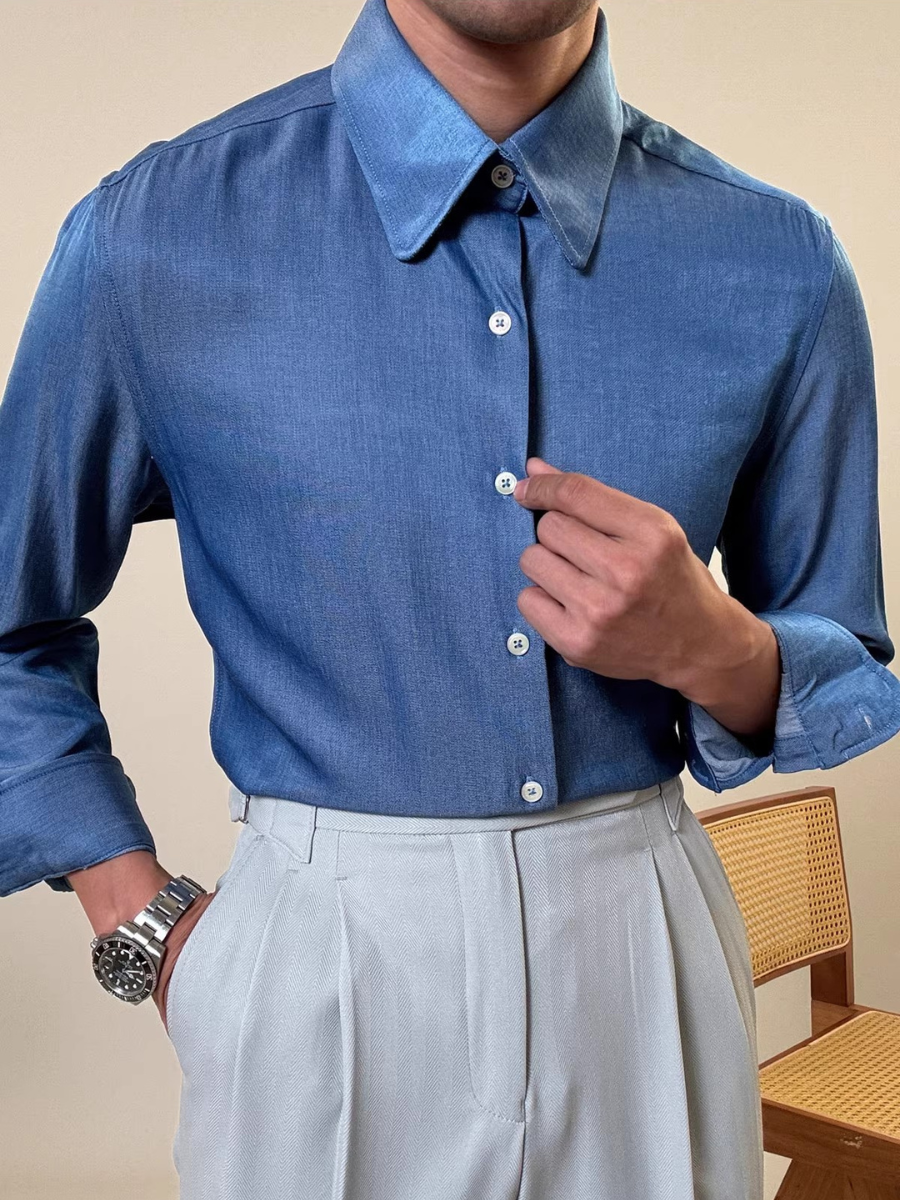 Erasmus® | Men'S Shirt With Round Collar