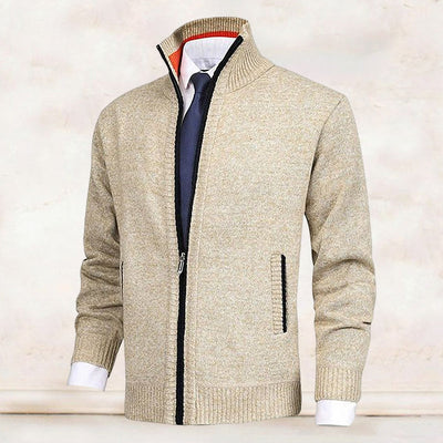 Jody® | Men'S Fashion Solid Color Stand-Up Collar Cardigan