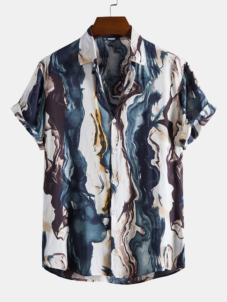Amando® | Ink Abstract Print Shirt