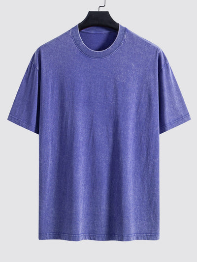 Dallas® | Basic Washed Distressed Drop Shoulder Oversize T-Shirt