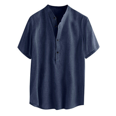 Declan® | Versatile Short-Sleeved Men'S Shirt Made Of Cotton And Linen