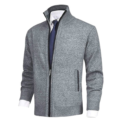 Jody® | Men'S Fashion Solid Color Stand-Up Collar Cardigan