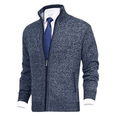 Jody® | Men'S Fashion Solid Color Stand-Up Collar Cardigan