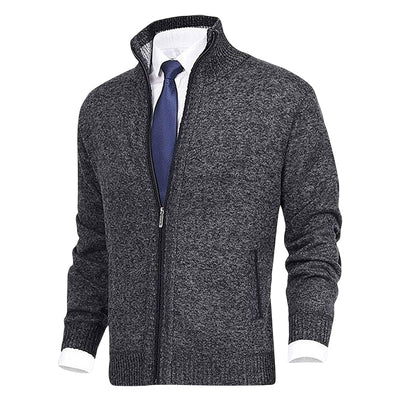 Jody® | Men'S Fashion Solid Color Stand-Up Collar Cardigan