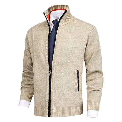 Jody® | Men'S Fashion Solid Color Stand-Up Collar Cardigan