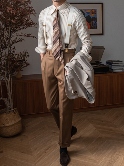 Ennis® | Premium Men'S Striped Business Shirt With Long Sleeves