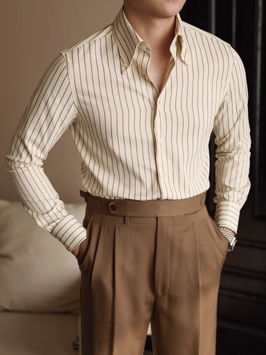Ennis® | Premium Men'S Striped Business Shirt With Long Sleeves