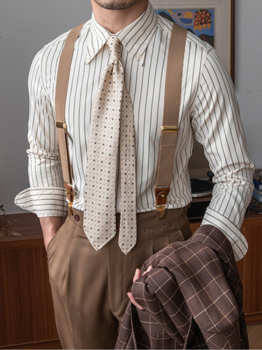 Ennis® | Premium Men'S Striped Business Shirt With Long Sleeves
