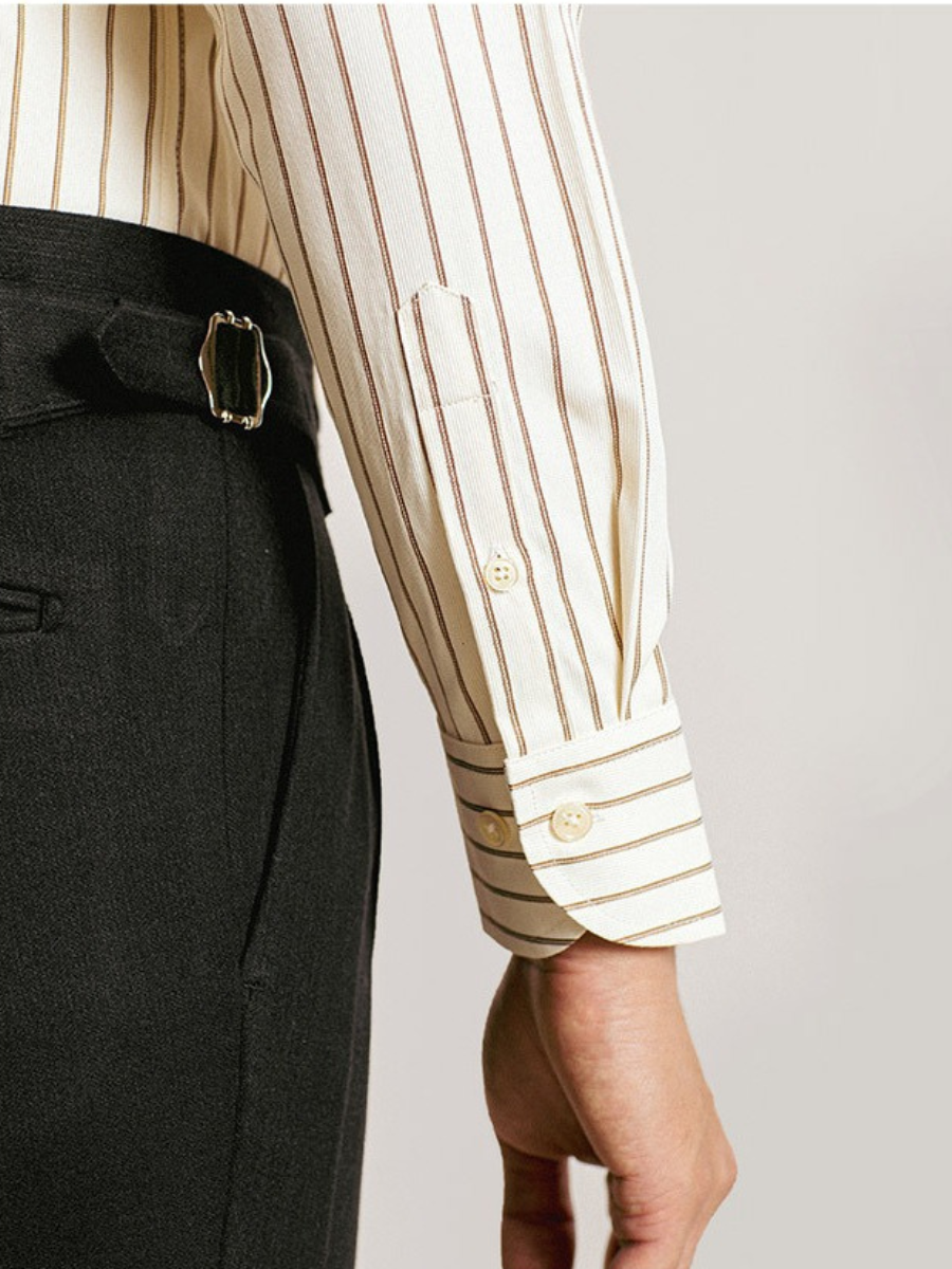 Ennis® | Premium Men'S Striped Business Shirt With Long Sleeves