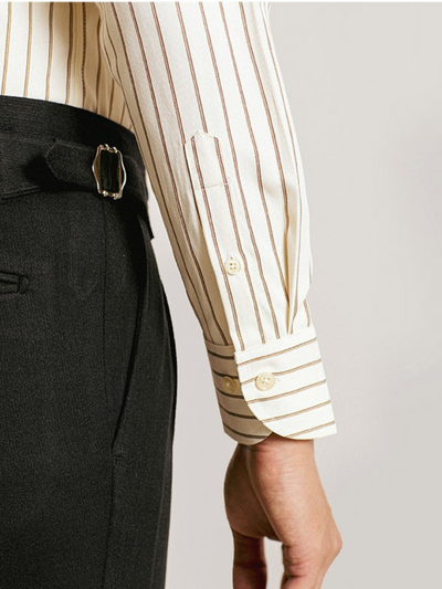 Ennis® | Premium Men'S Striped Business Shirt With Long Sleeves