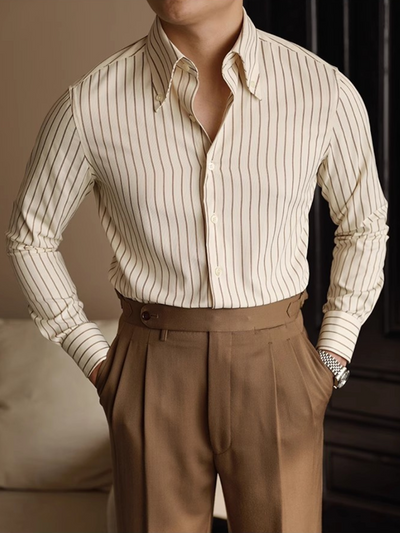 Ennis® | Premium Men'S Striped Business Shirt With Long Sleeves