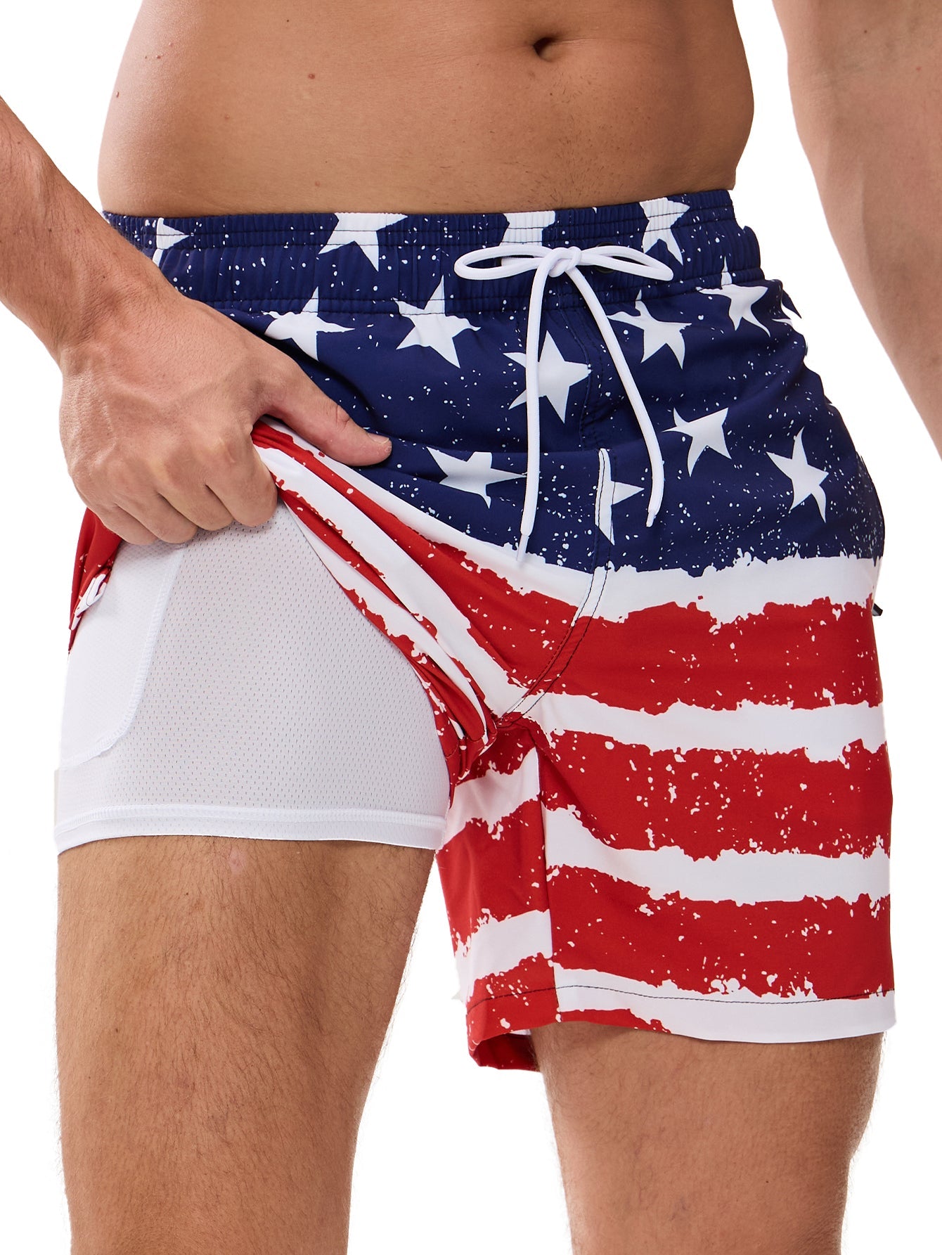 Terry® | Stars And Stripes Print Swim Shorts