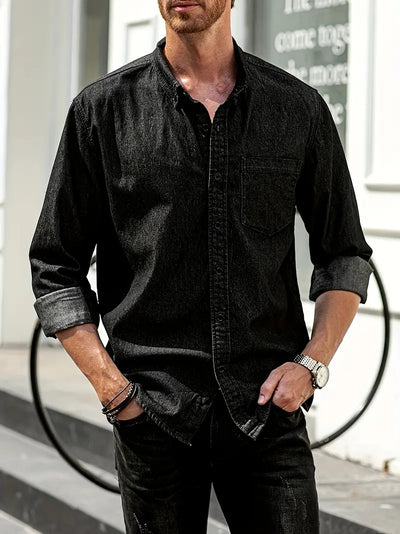 Lou® | Denim Long Sleeve Shirt For Men