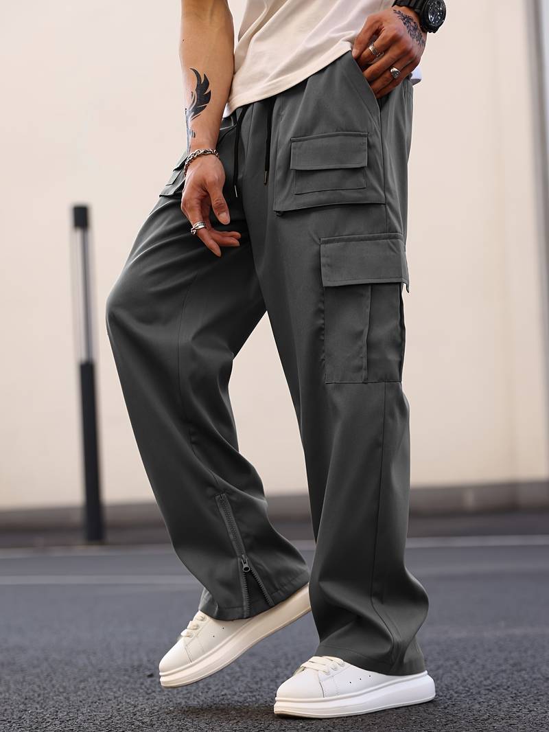 Gates® | Straight-Leg Cargo Pants With Multiple Pockets For Men