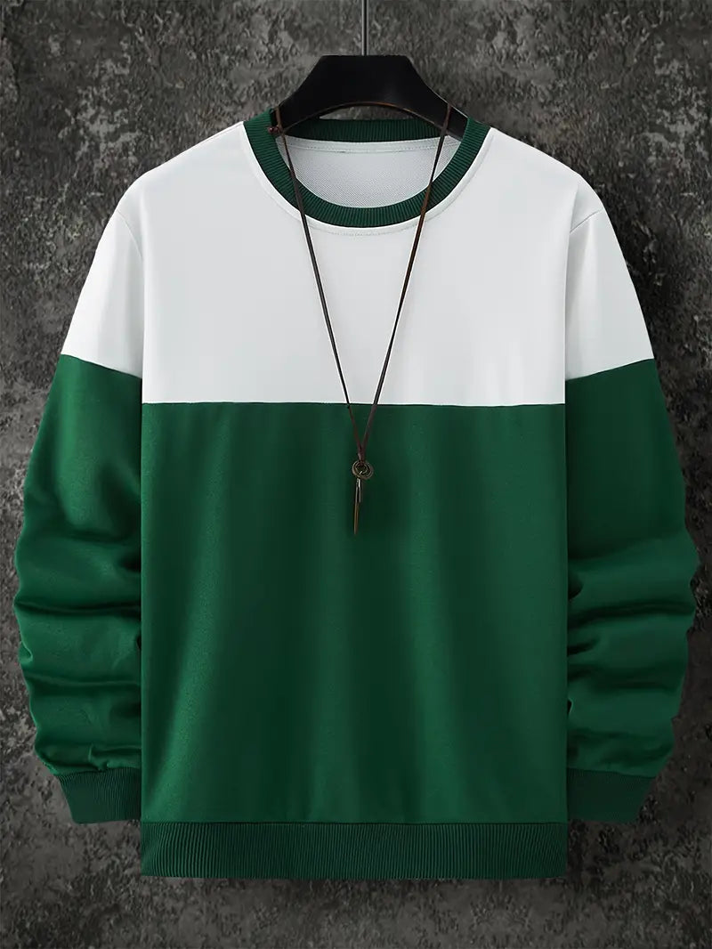 Ángel® | Trendy Color Block Sweatshirt For Men