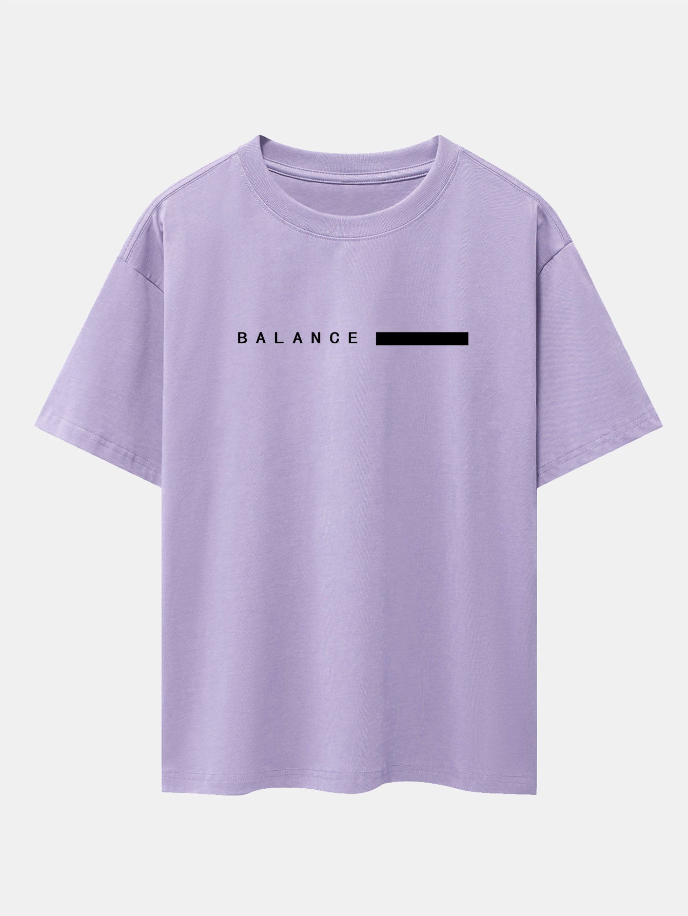 Nereo® | Balance Stripe Print Drop Shoulder Oversize T-Shirt