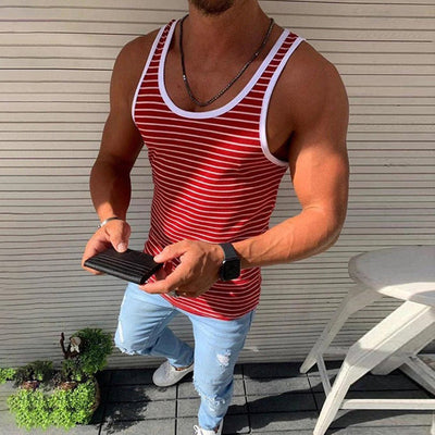 Kai® | Striped Casual Tank Top For Men