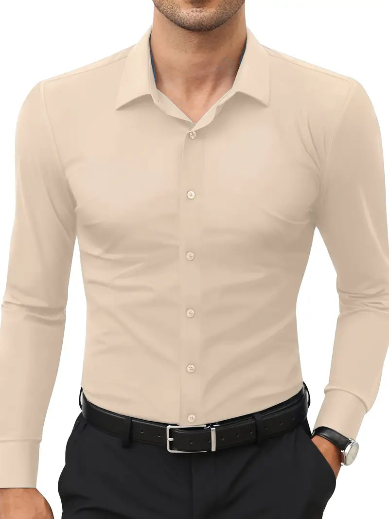 Máximo® | Long-Sleeved Shirt With Button Placket For Men