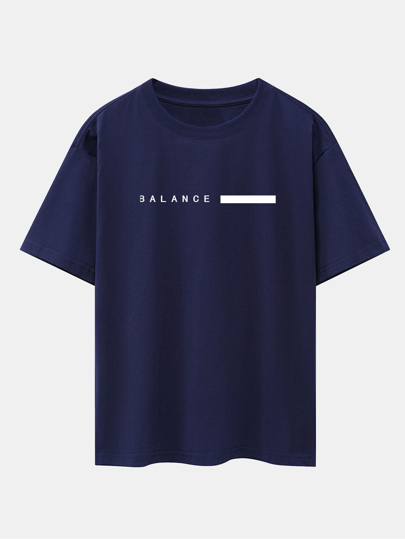 Nereo® | Balance Stripe Print Drop Shoulder Oversize T-Shirt