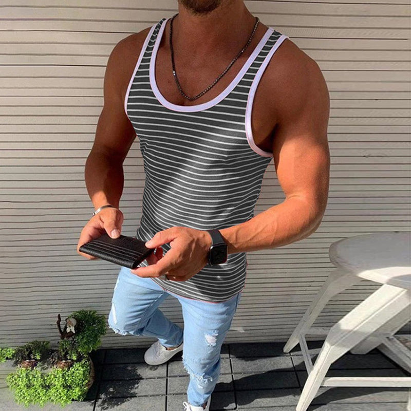 Kai® | Striped Casual Tank Top For Men