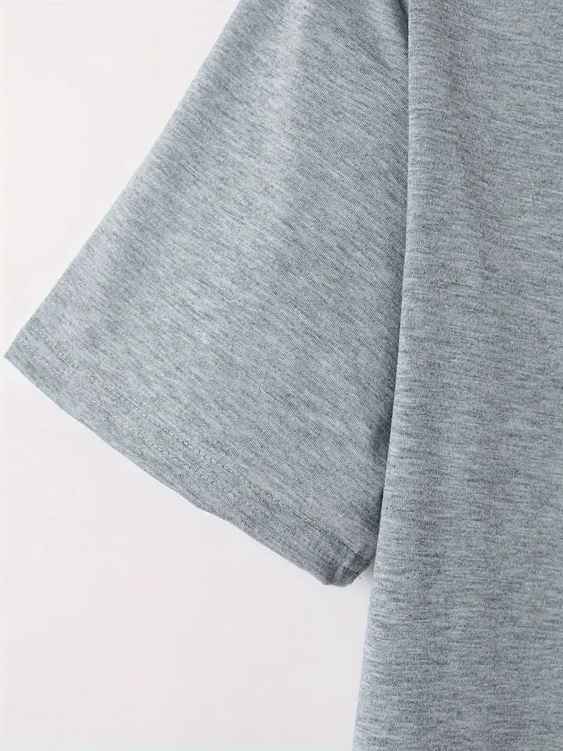 Ellis® | Solid, Casual V-Neck T-Shirt For Men