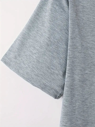 Ellis® | Solid, Casual V-Neck T-Shirt For Men