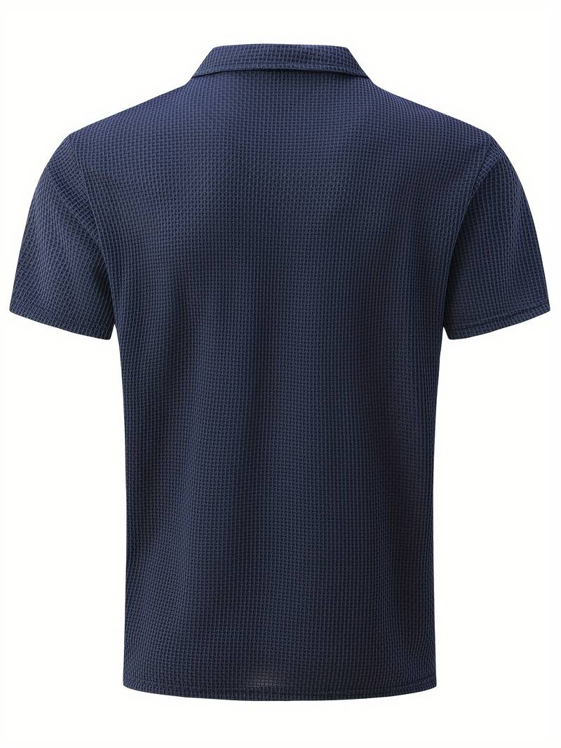 Luz® | Casual, Breathable Short-Sleeved Shirt With Half Buttons